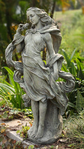 Napco Girl In The Wind Garden Statue, 36-Inch Tall